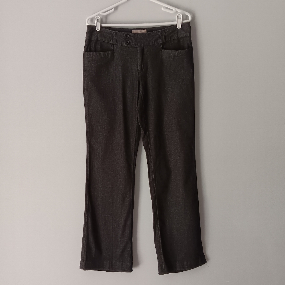 Banana Republic Martin Fit Cotton Novelty Denim Mid-Rise Dark Grey Pant Size 10R - Picture 15 of 15